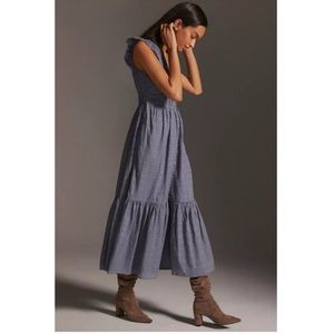 Anthropologie Peregrine Midi Dress Slate